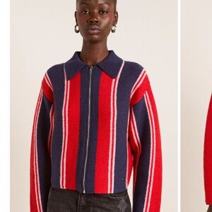 Bibi Boxy Merino Wool Reversible Cardigan